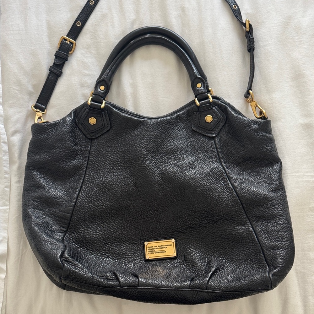 Marc By Marc Jacobs Black Leather Hobo Shoulder Bag